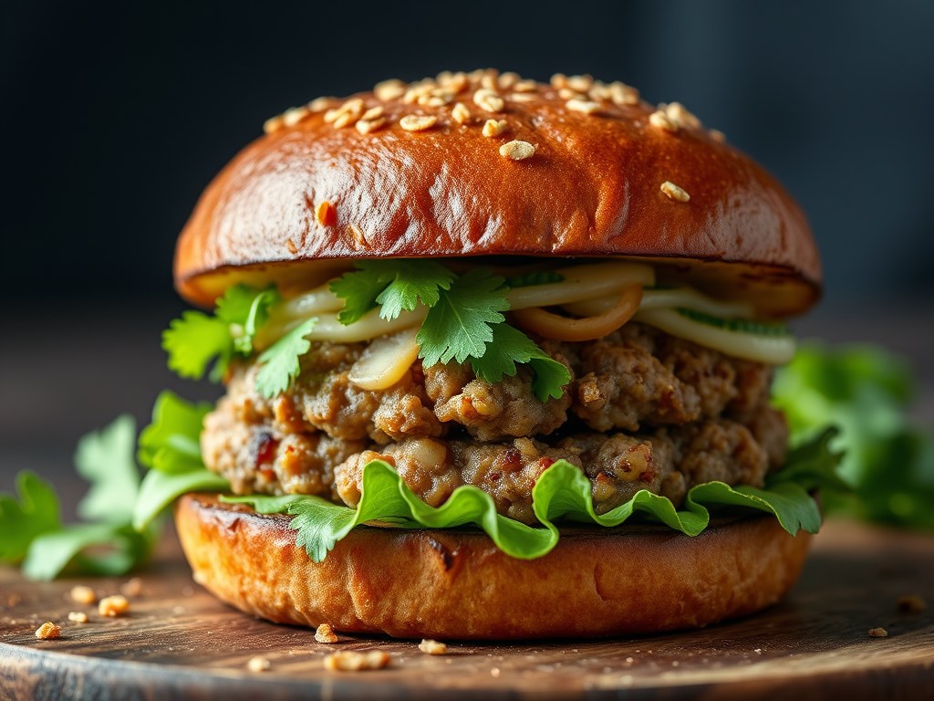 Shoarmaburger, AI-gegenereerde illustratie