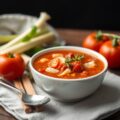 Simpele gevulde tomatensoep
