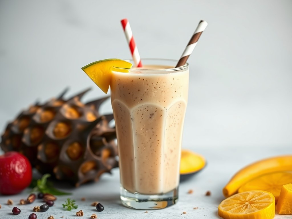 Slurpy smoothie, AI-gegenereerde illustratie
