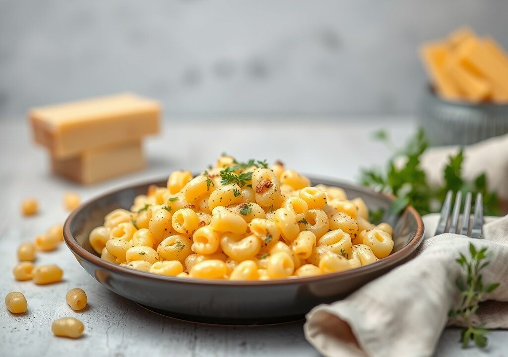 Snelle macaroni van schoonmoeders — AI-gegenereerde illustratie