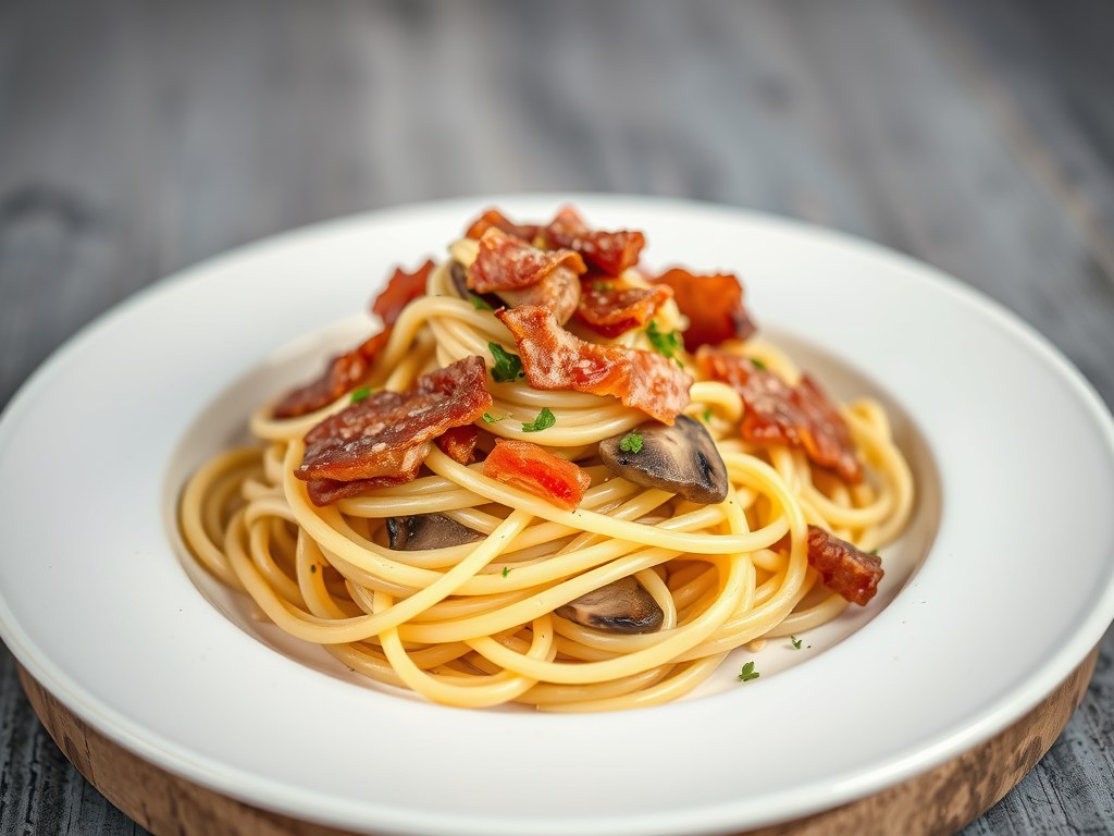 Snelle pasta, AI-gegenereerde illustratie