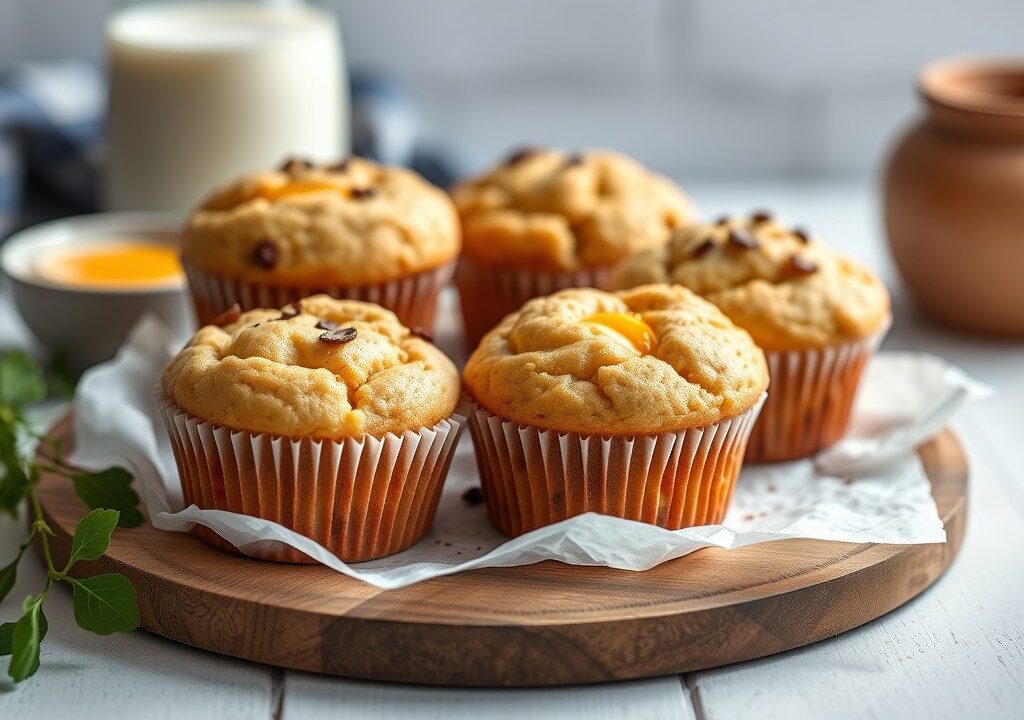Snikkers muffins, AI-gegenereerde illustratie