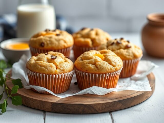 Snikkers muffins — AI-gegenereerde illustratie