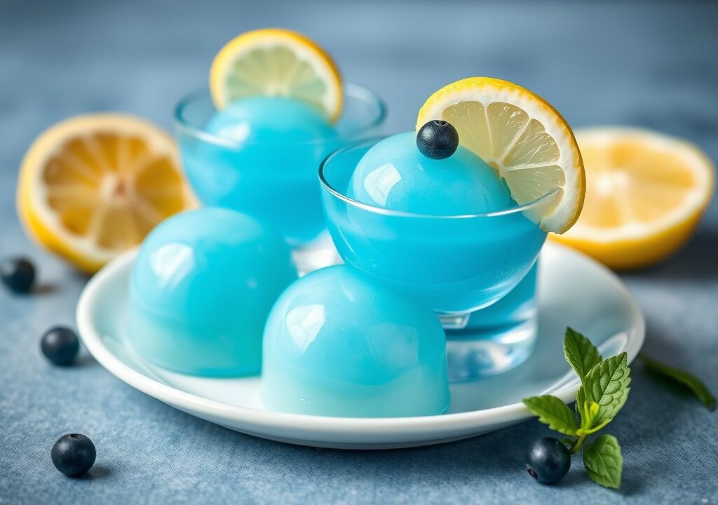 Sorbet Blue Curacao — AI-gegenereerde illustratie