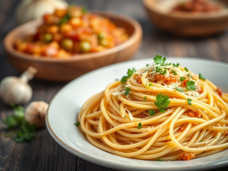 Spaghetti ala davy — AI-gegenereerde illustratie