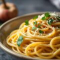 Spaghetti met op Smaak Gebracht Broodkruim