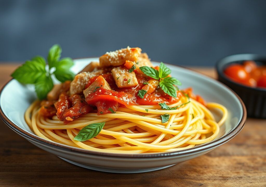 Spaghetti speciaal — AI-gegenereerde illustratie