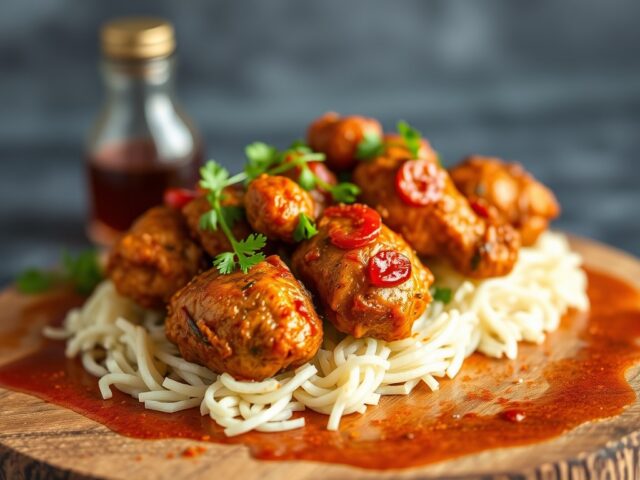 Spicey American Chicken — AI-gegenereerde illustratie