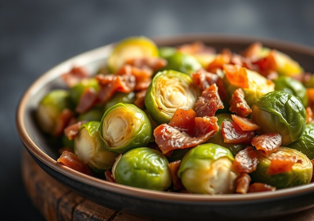 Spruitjes met Pancetta — AI-gegenereerde illustratie