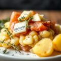 Stoemp met witloof, ham en kaas