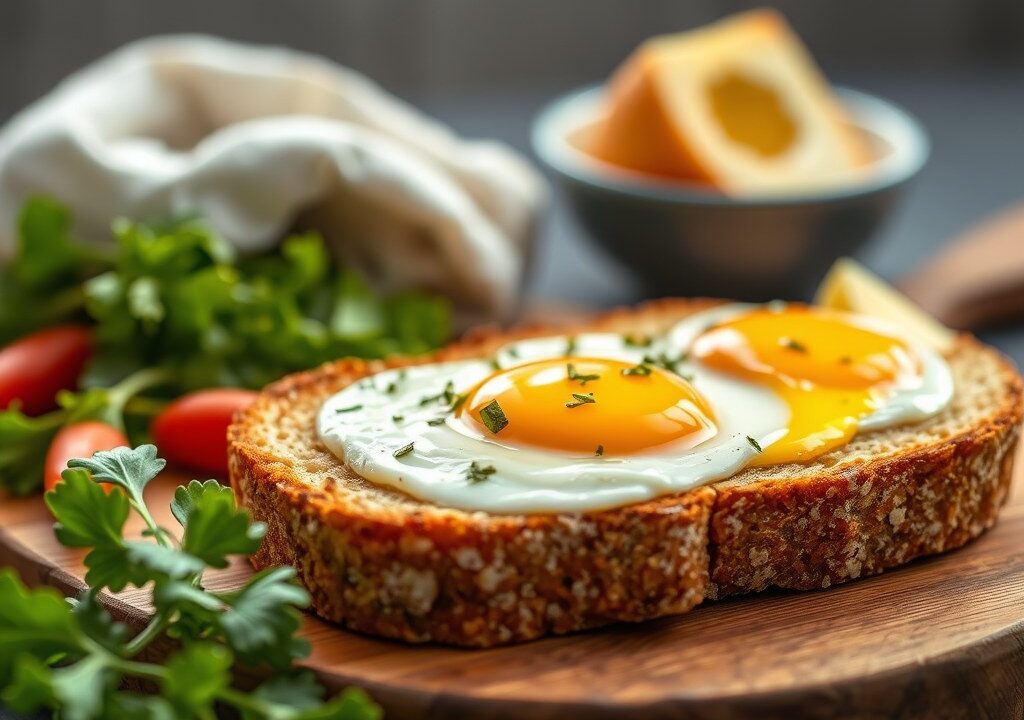 Stokbrood gezond xl met boerenkaas en spaanse peper — AI-gegenereerde illustratie