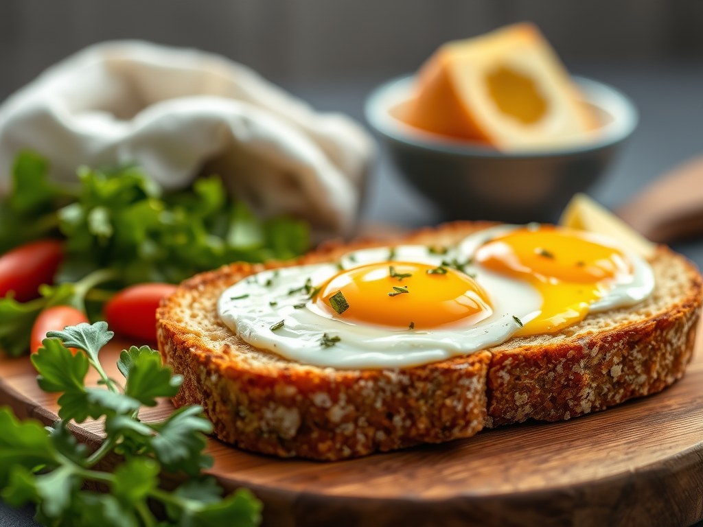 Stokbrood gezond xl met boerenkaas en spaanse peper, AI-gegenereerde illustratie