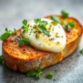 Stokbrood met kruidenboter en kaas