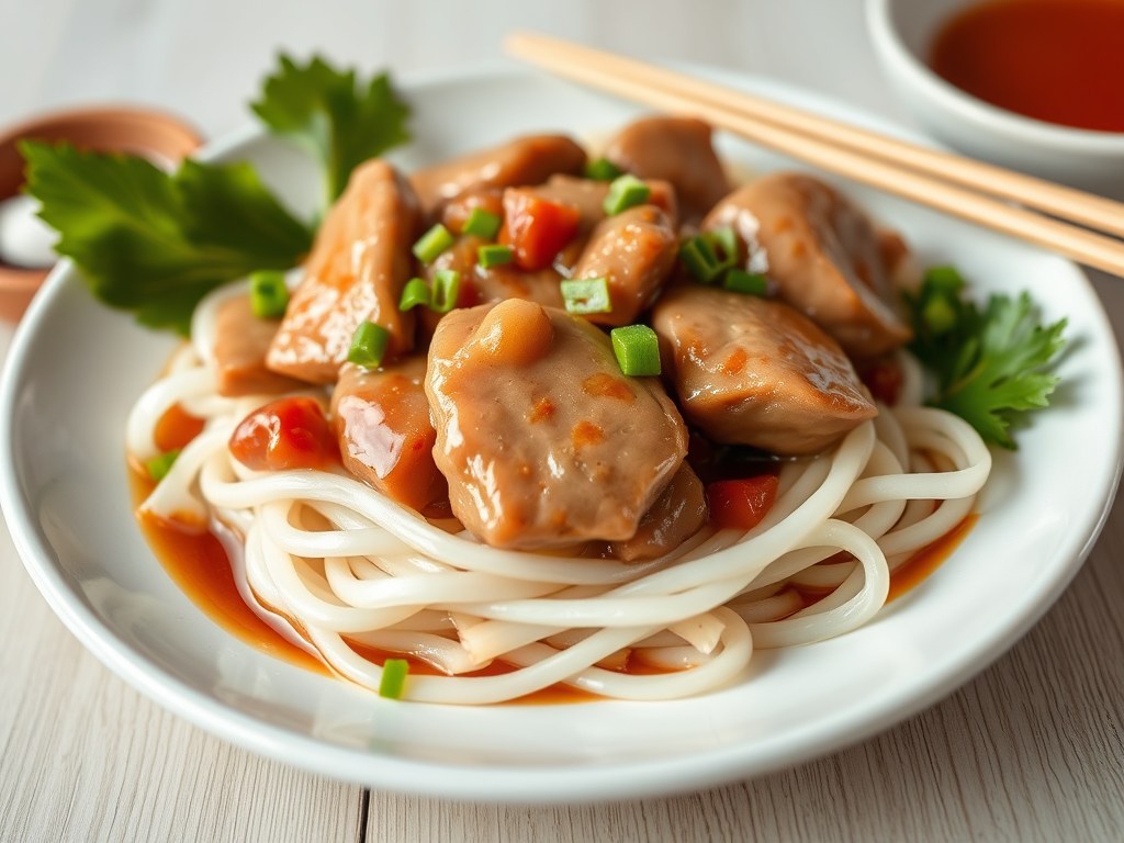 Stoofvlees op Cantonese Wijze, AI-gegenereerde illustratie