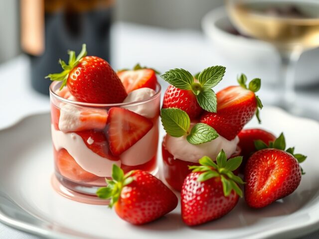 Strawberry delight — AI-gegenereerde illustratie