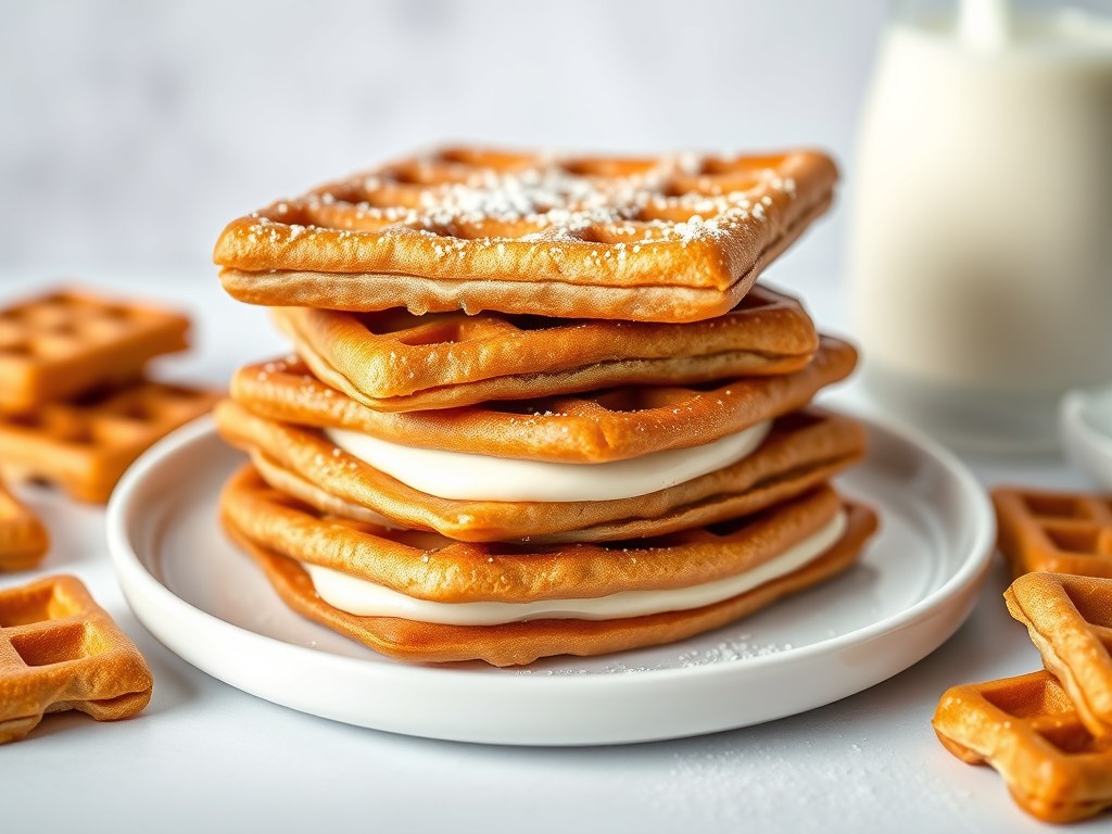 Stroopwafeltaart, AI-gegenereerde illustratie