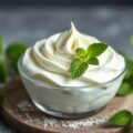 Suikervrije slagroom met groene stevia