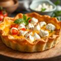 Taartje van Feta-Kaas in phyllo-Deeg