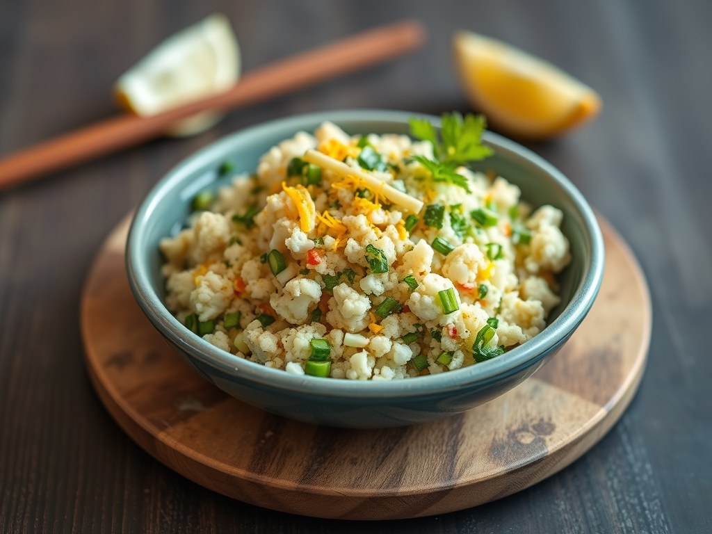Tabbouleh met Bloemkool, AI-gegenereerde illustratie