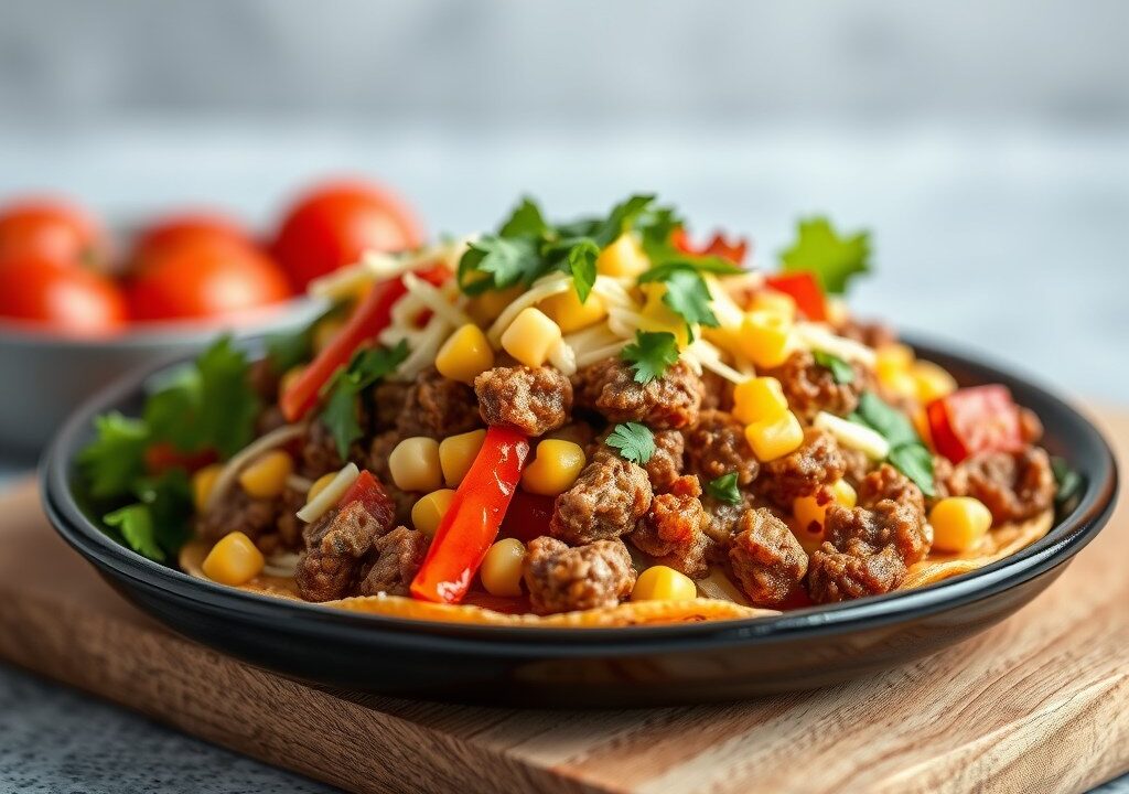 Taco kapsalon — AI-gegenereerde illustratie
