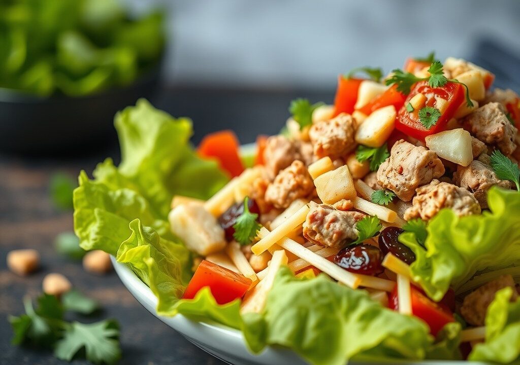 Taco salade — AI-gegenereerde illustratie