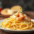 Tagliatelle met garnalen