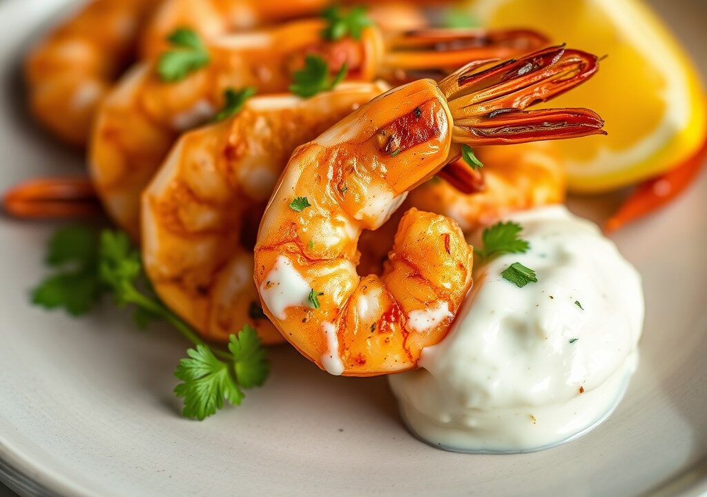 Tandoori Garnalen, AI-gegenereerde illustratie