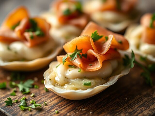 Tapas van zeeuwse oesters — AI-gegenereerde illustratie