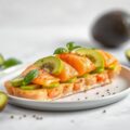 Tartaar van kiwi, zalm en avocado