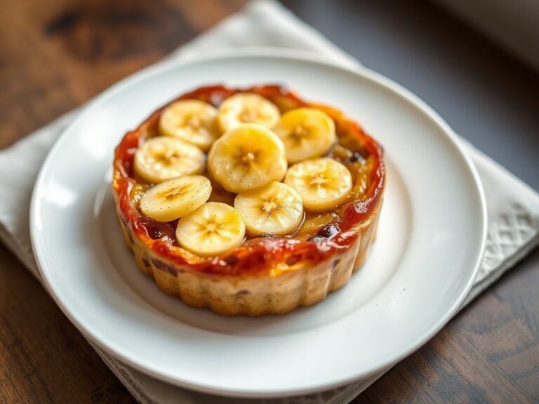 Tarte tatin met banaan — AI-gegenereerde illustratie