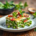 Terrine van asperges en erwten met spek en munt
