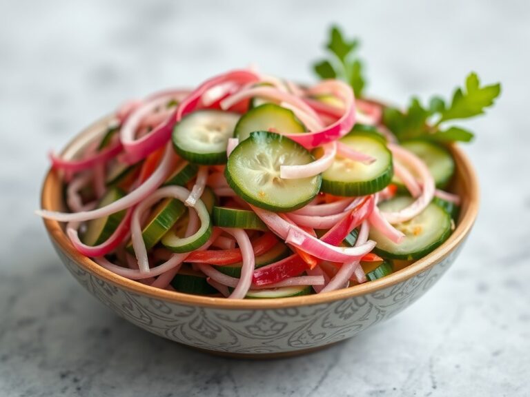 Thaise Komkommersalade — AI-gegenereerde illustratie