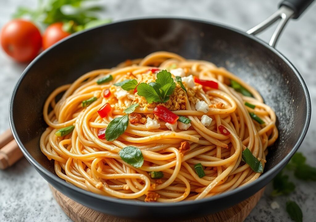 Thaise Pad Thai — AI-gegenereerde illustratie