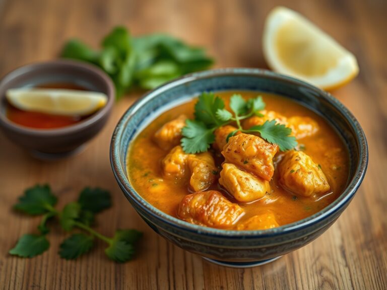 Thaise penang curry met eendenborst — AI-gegenereerde illustratie