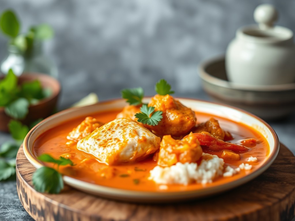 Thaise rode curry, AI-gegenereerde illustratie