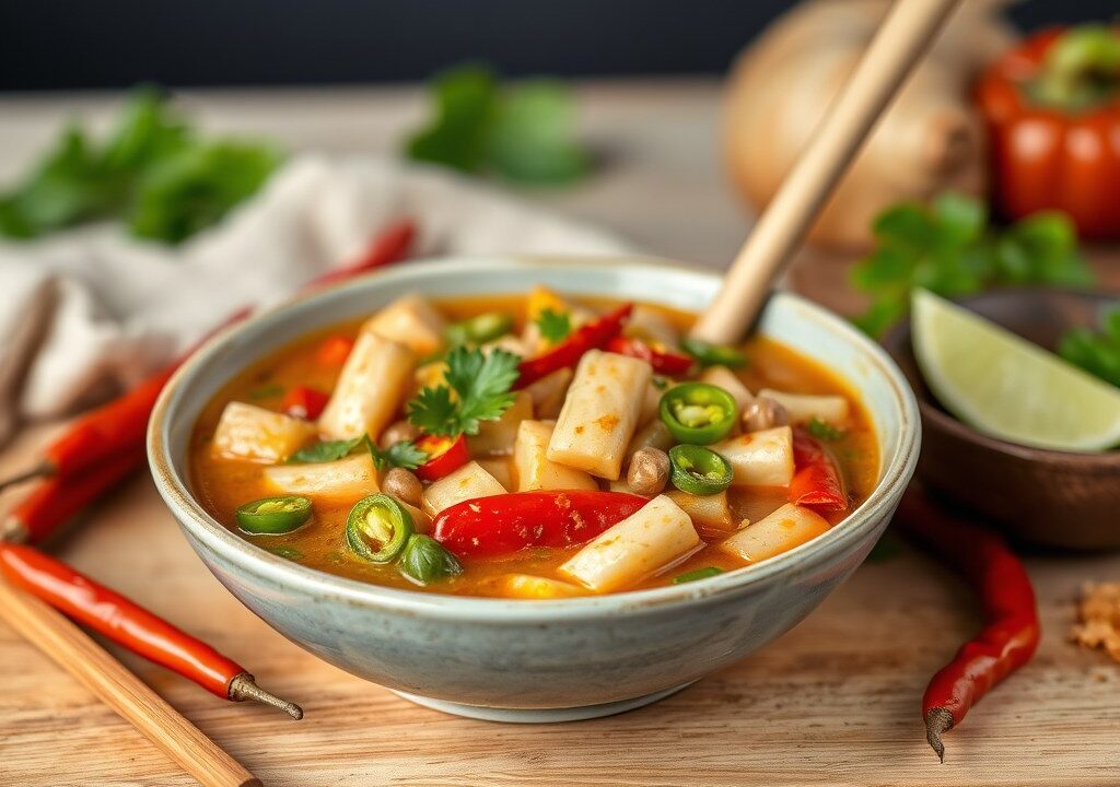 Thaise runderstoofpot — AI-gegenereerde illustratie