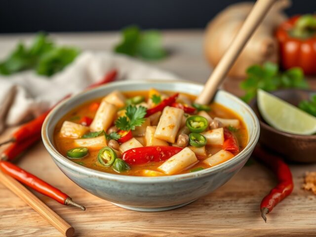 Thaise runderstoofpot — AI-gegenereerde illustratie