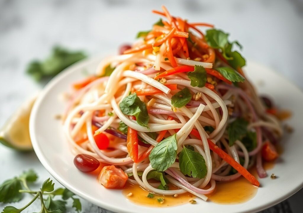 Thaise Salade, AI-gegenereerde illustratie