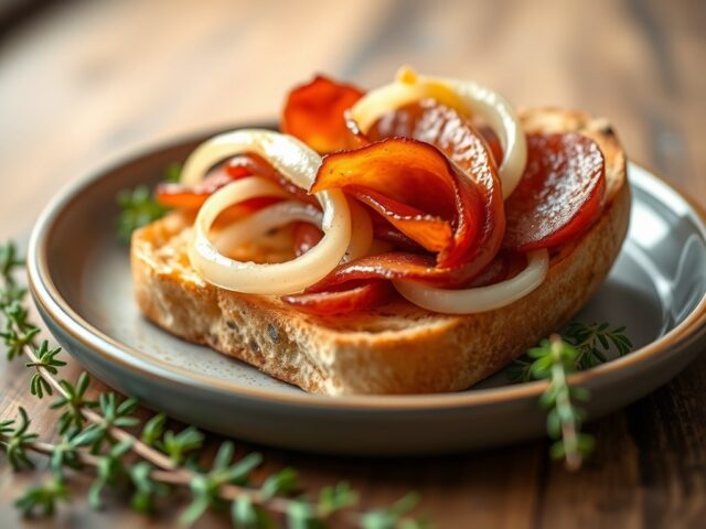 Toast Mediterannee — AI-gegenereerde illustratie