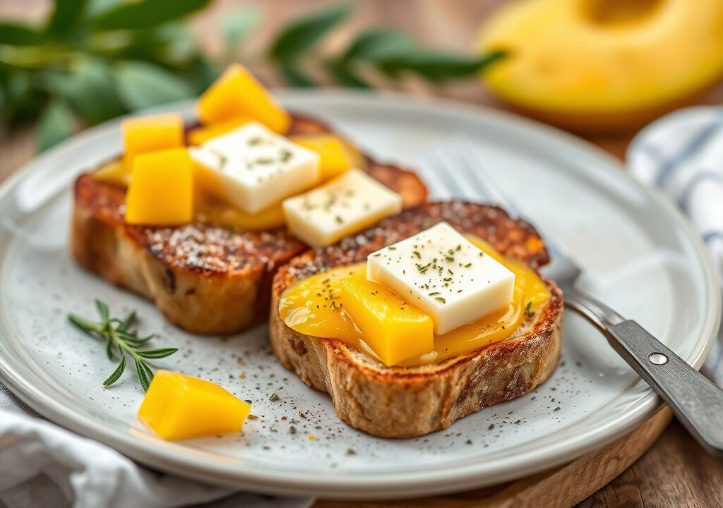 Toastjes met ganzenlever, AI-gegenereerde illustratie
