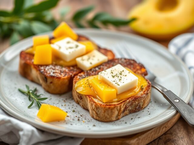 Toastjes met ganzenlever — AI-gegenereerde illustratie