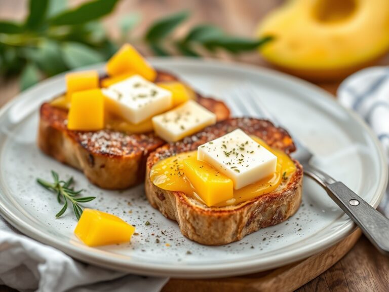 Toastjes met ganzenlever — AI-gegenereerde illustratie