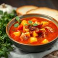 Tomaten Soep met Sinas en Bacon