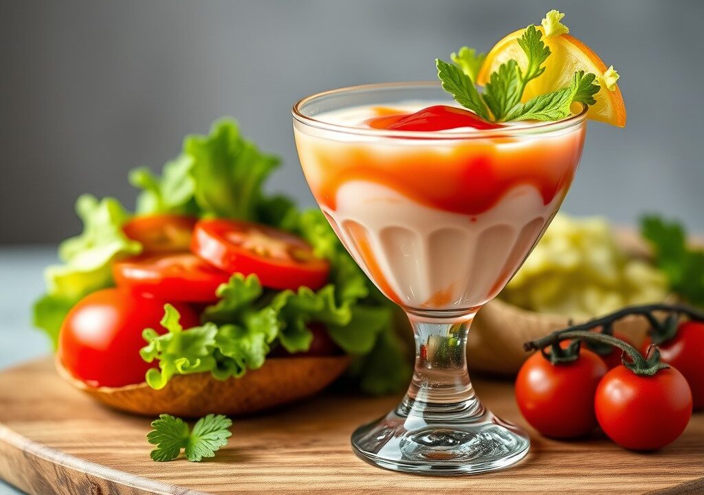 Tomatencoctail — AI-gegenereerde illustratie