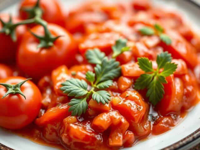 Tomatensalsa — AI-gegenereerde illustratie