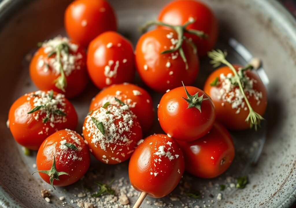 Tomatenslofjes — AI-gegenereerde illustratie