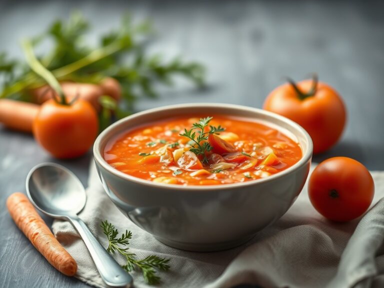 Tomatensoep met wortelen