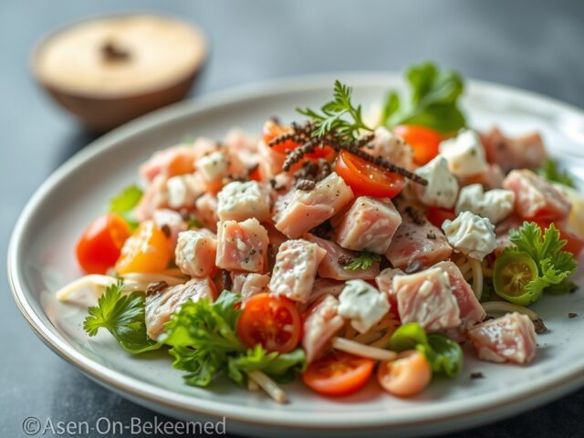 Tonijn salade — AI-gegenereerde illustratie