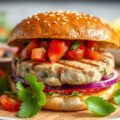 Tonijnburger met salsa