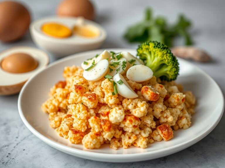 Topping voor asperges, bloemkool, broccoli — AI-gegenereerde illustratie